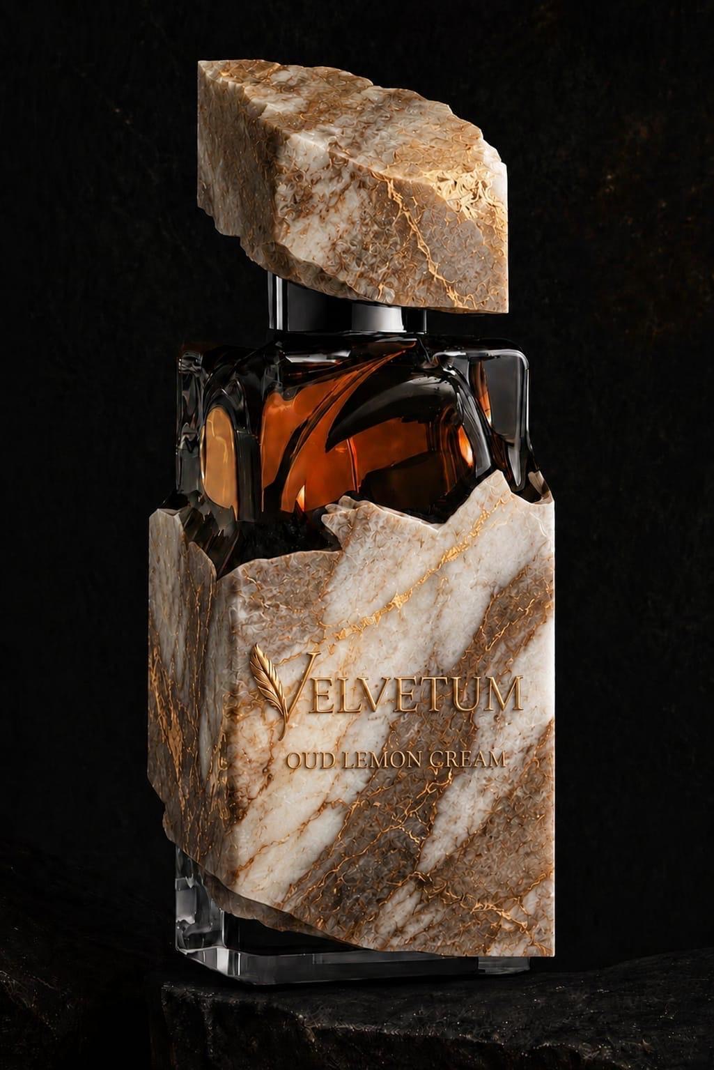 Velvetum Oud Lemon Cream — flacon photograph